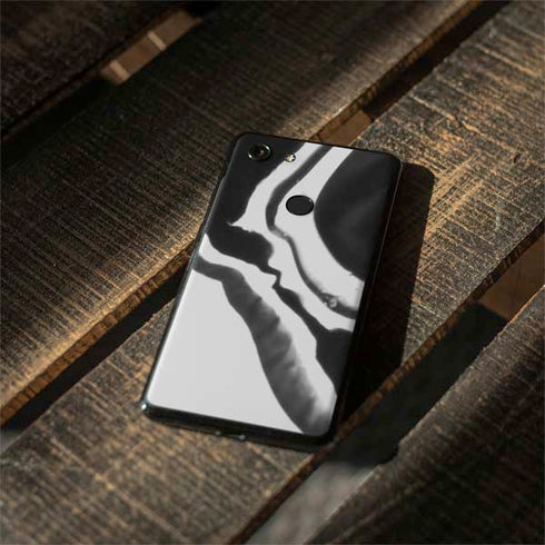 Black Marble Ink Google Pixel 3 Skin
